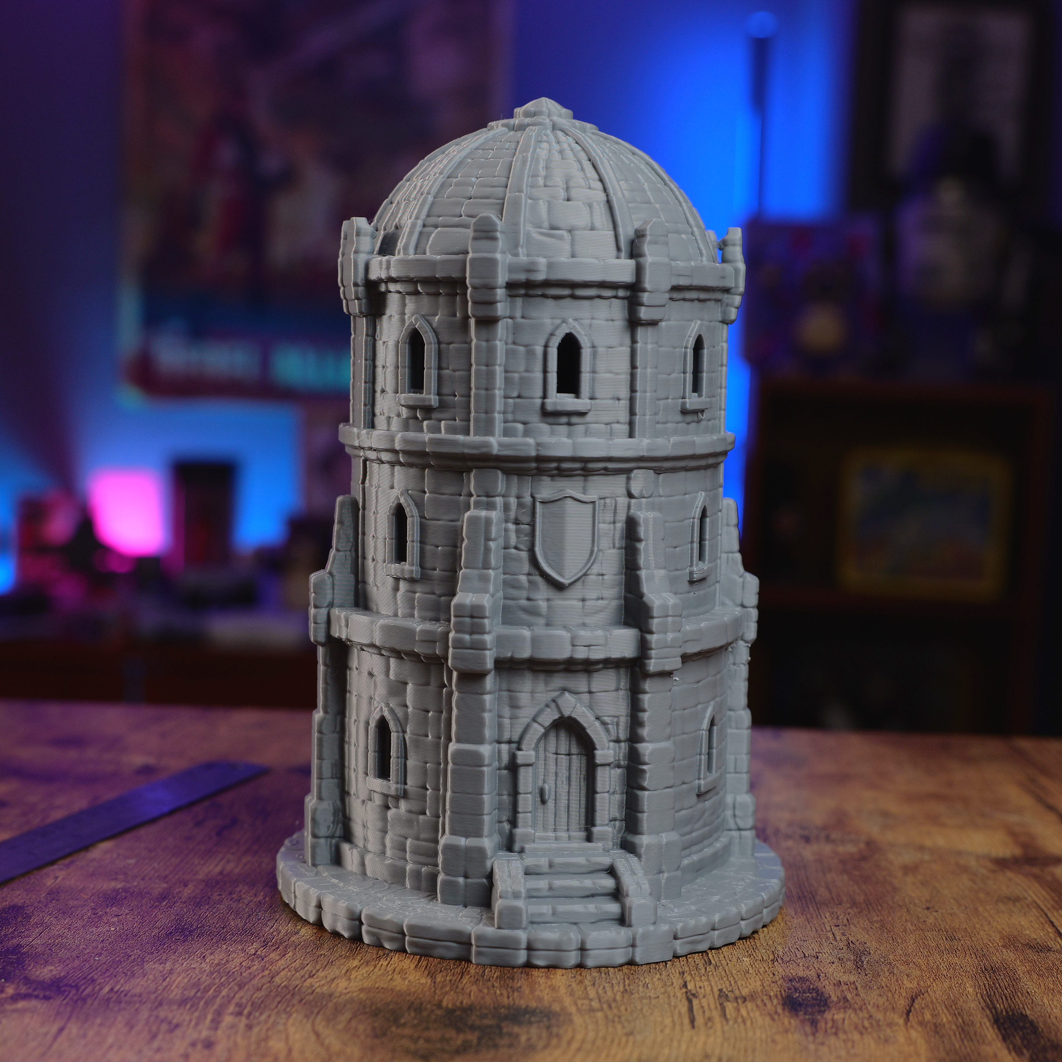 Actual unpainted Domed Fantasy Tower terrain